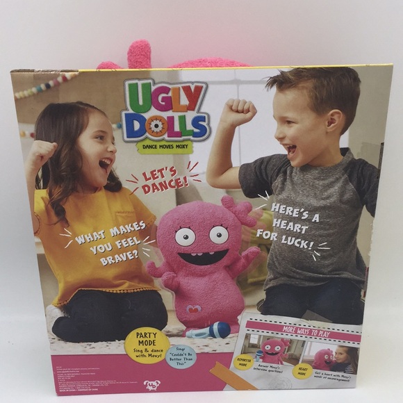 Ugly Dolls Dance Moves Moxy 50+ Sounds Phrases Pink Plush Talking Toy - Picture 6 of 13